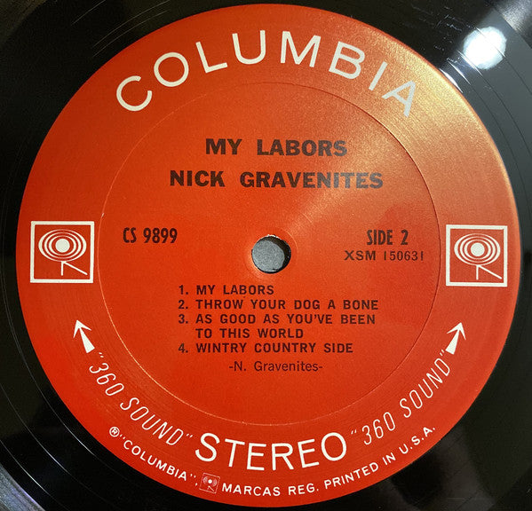 Nick Gravenites : My Labors (LP, Album, Pit)