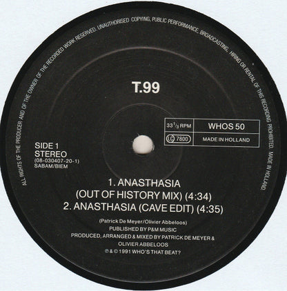 T99 : Anasthasia (12")