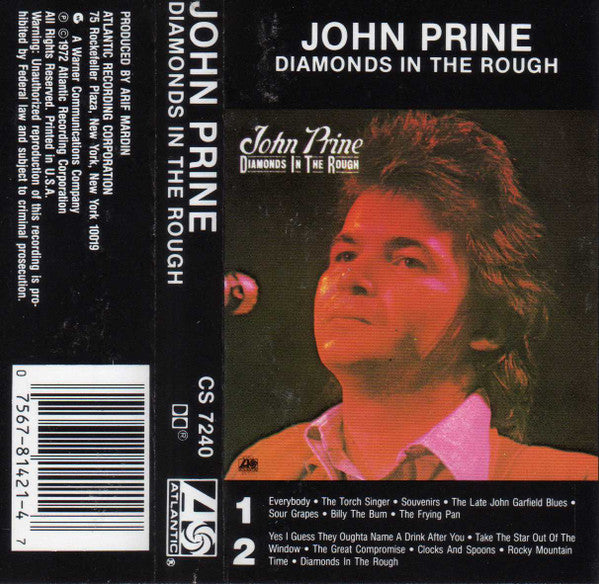 John Prine : Diamonds In The Rough (Cass, Album, SR)