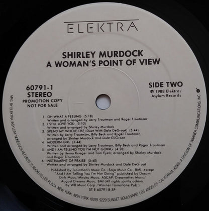 Shirley Murdock : A Woman's Point Of View (LP, Album, Promo, Spe)