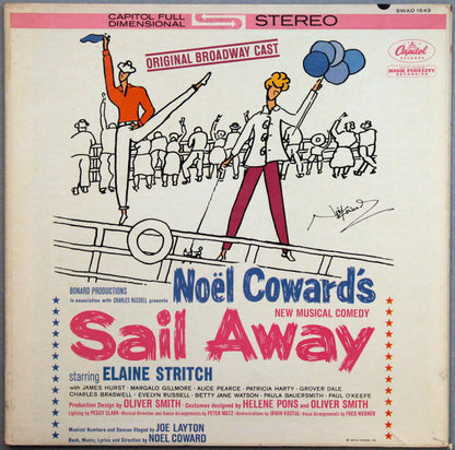 Noël Coward / Starring Elaine Stritch : Sail Away  (Original Broadway Cast) (LP, Album, Scr)