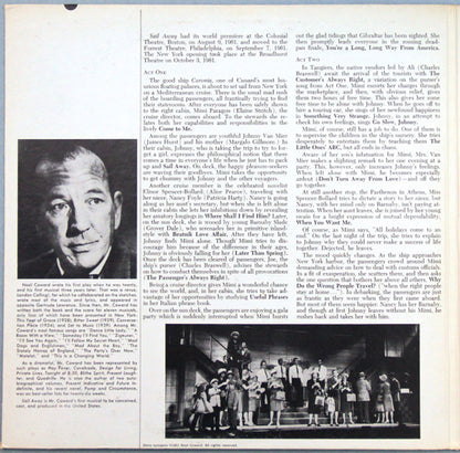 Noël Coward / Starring Elaine Stritch : Sail Away  (Original Broadway Cast) (LP, Album, Scr)