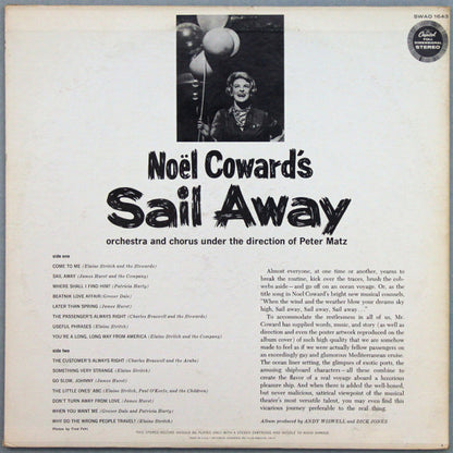 Noël Coward / Starring Elaine Stritch : Sail Away  (Original Broadway Cast) (LP, Album, Scr)