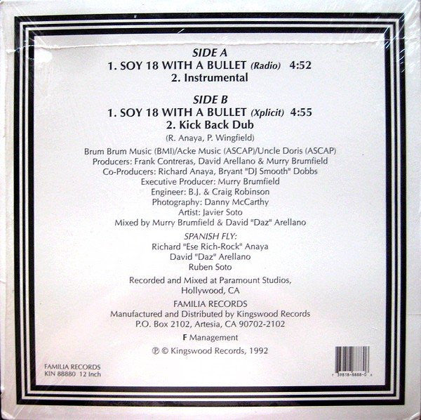 Spanish F.L.Y. : Soy 18 With A Bullet (12")