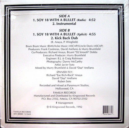 Spanish F.L.Y. : Soy 18 With A Bullet (12")