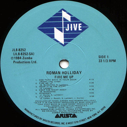Roman Holliday : Fire Me Up (LP, Album, EMW)