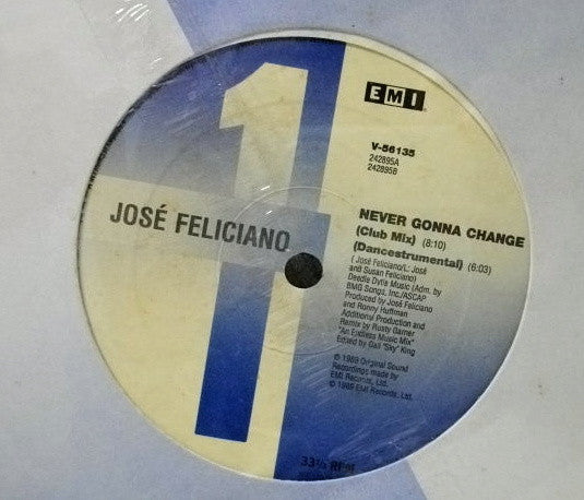José Feliciano : Never Gonna Change (12", RE)