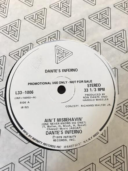 Dante's Inferno : Ain't Misbehavin' (One Never Knows Do One?) (12", Promo)