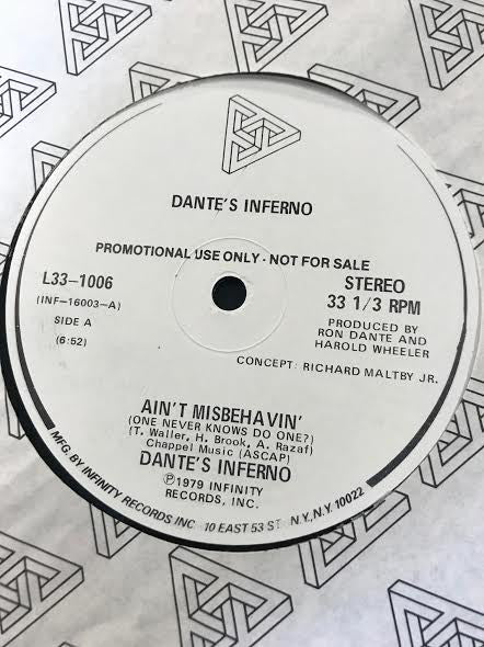 Dante's Inferno : Ain't Misbehavin' (One Never Knows Do One?) (12", Promo)
