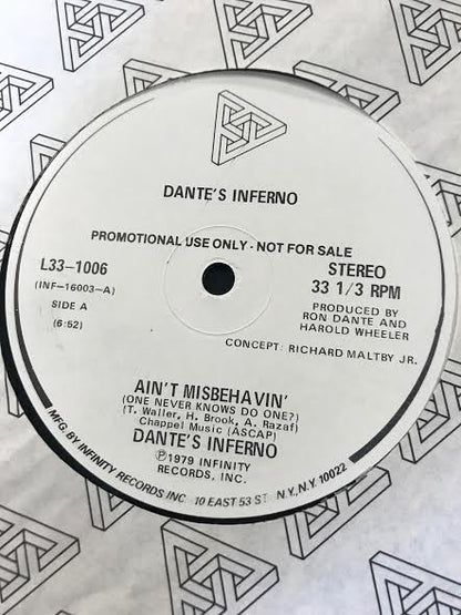 Dante's Inferno : Ain't Misbehavin' (One Never Knows Do One?) (12", Promo)