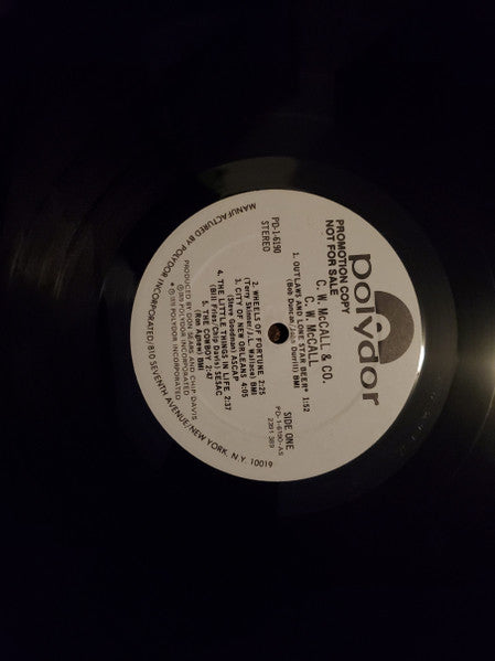 C.W. McCall : C.W McCall & Co. (LP, Promo, Pro)