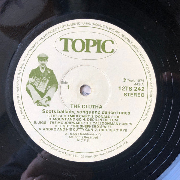 The Clutha : Scots Ballads Songs & Dance Tunes (LP, RE)