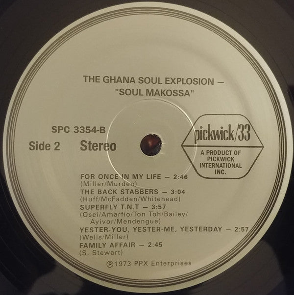 The Ghana Soul Explosion : Soul Makossa (LP, Album, RP)