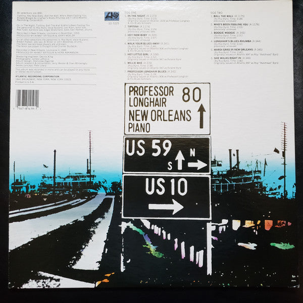 Professor Longhair : New Orleans Piano (LP, Album, Mono, RE, Gat)
