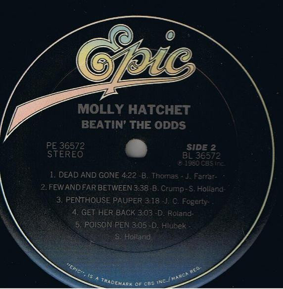 Molly Hatchet : Beatin' The Odds (LP, Album, RE)