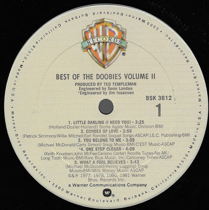 The Doobie Brothers : Best Of The Doobies - Volume II (LP, Comp, Club, Car)