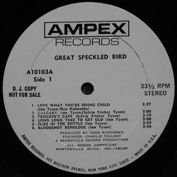 Great Speckled Bird : Great Speckled Bird (LP, Album, Promo, Whi)