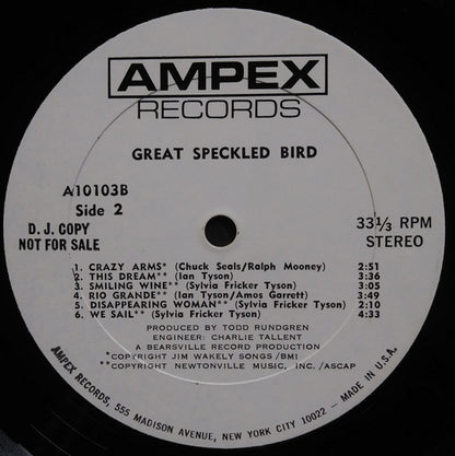 Great Speckled Bird : Great Speckled Bird (LP, Album, Promo, Whi)