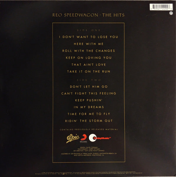 REO Speedwagon : The Hits (LP, Comp, Ltd, RE, Tra)