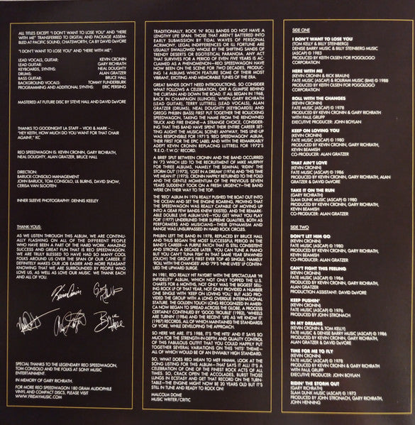 REO Speedwagon : The Hits (LP, Comp, Ltd, RE, Tra)