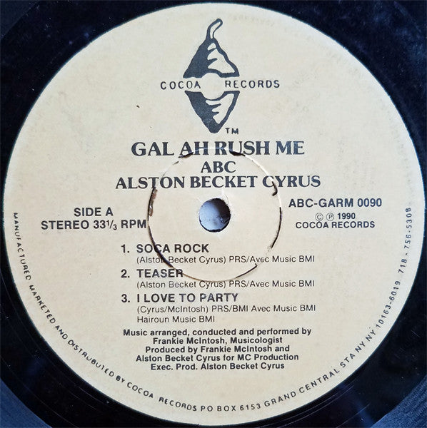 Alston "Beckett" Cyrus : Gal Ah Rush Me (LP)