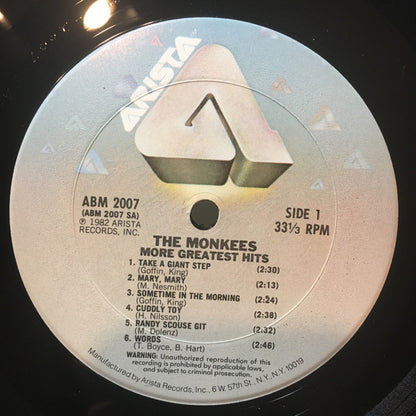 The Monkees : More Greatest Hits (LP, Comp, Club, CRC)