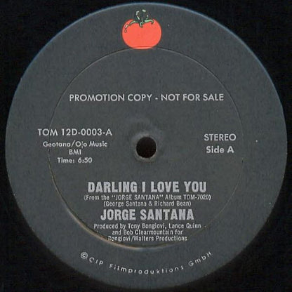 Jorge Santana : Darling I Love You / Sandy (12", Promo)