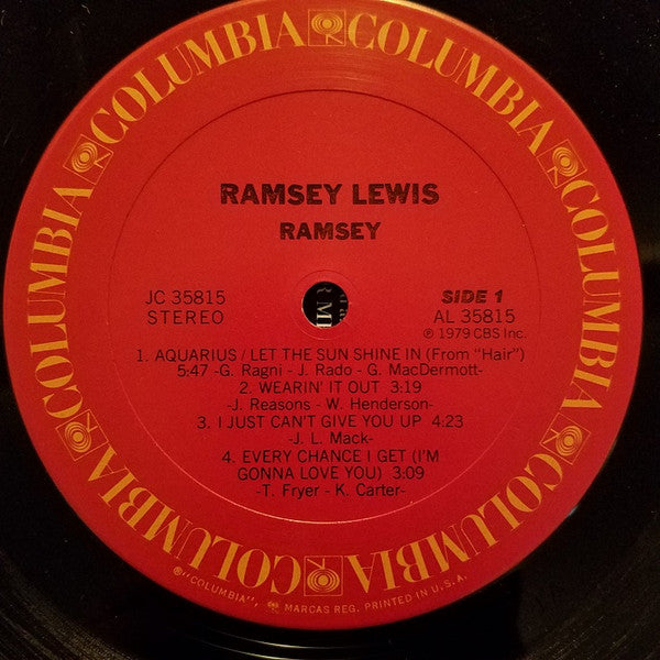 Ramsey Lewis : Ramsey (LP, Album)