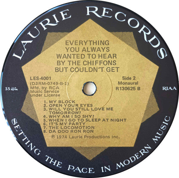 The Chiffons : Everything You Always Wanted To Hear By The Chiffons But Couldn't Get (LP, Comp, Mono, Club)
