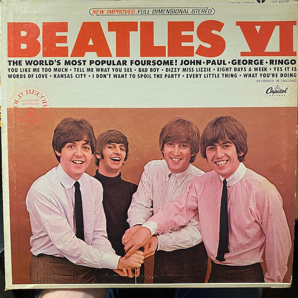 The Beatles : Beatles VI (LP, Album, RE, Jac)