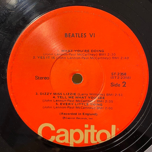 The Beatles : Beatles VI (LP, Album, RE, Jac)