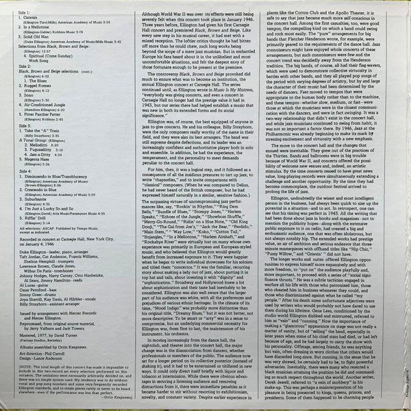 Duke Ellington And His Orchestra : The Duke Ellington Carnegie Hall Concerts January 1946 (2xLP, San)