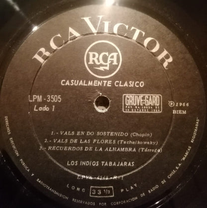 Los Indios Tabajaras : Casualmente Clasico (LP, Mono)