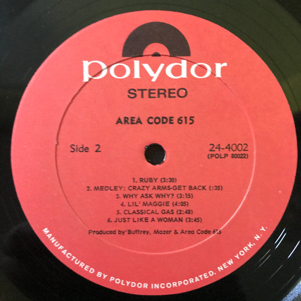 Area Code 615 : Area Code 615 (LP, Album)