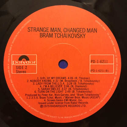 Bram Tchaikovsky : Strange Man, Changed Man (LP, Album)