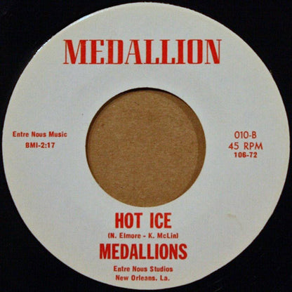 The Medallions (10) : Hey Love (7")