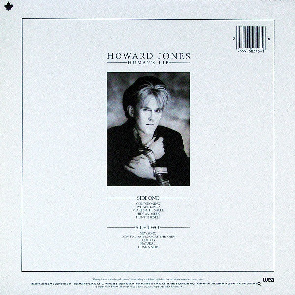 Howard Jones : Human's Lib (LP, Album)