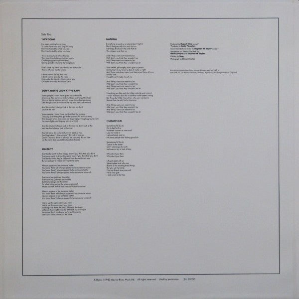 Howard Jones : Human's Lib (LP, Album)