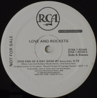 Love And Rockets : Dog-End Of A Day Gone By (12", Promo)