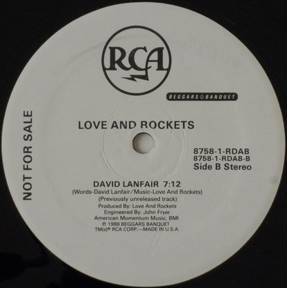 Love And Rockets : Dog-End Of A Day Gone By (12", Promo)