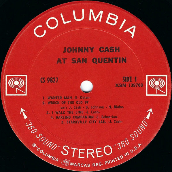Johnny Cash : Johnny Cash At San Quentin (LP, Album)