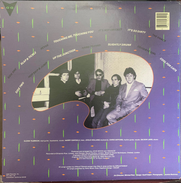 Squeeze (2) : Cool For Cats (LP, Album, Ind)