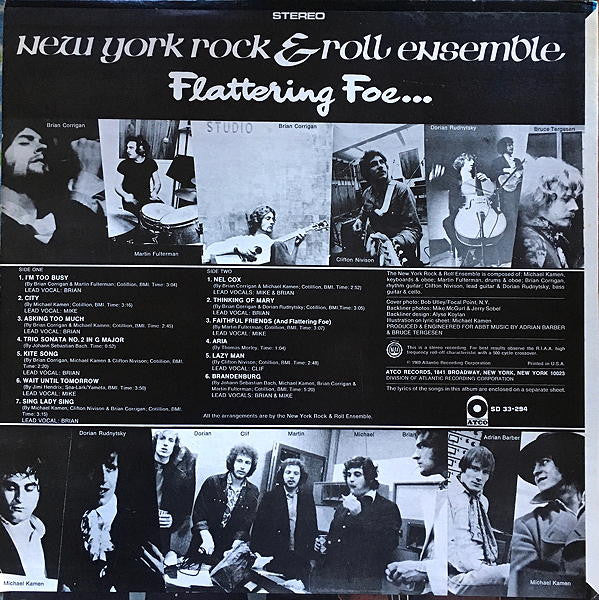 The New York Rock Ensemble : Faithful Friends (LP, Album, PR )