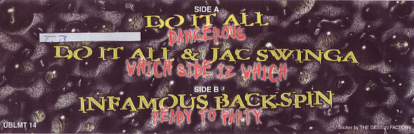 DoItAll / Jac Swinga / Infamous Backspin : Dangerous / Which Side Iz Which / Ready To Party (12", Unofficial)