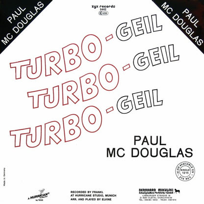 Paul Mc Douglas : Turbo-Geil (12")