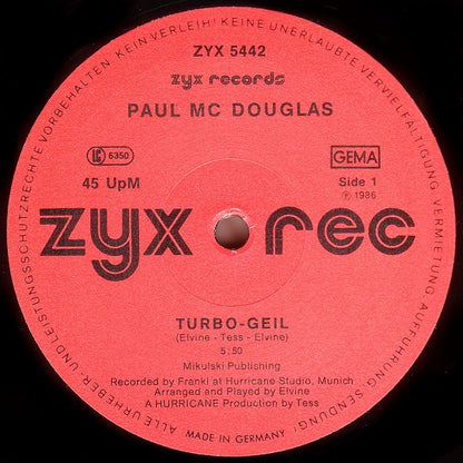 Paul Mc Douglas : Turbo-Geil (12")