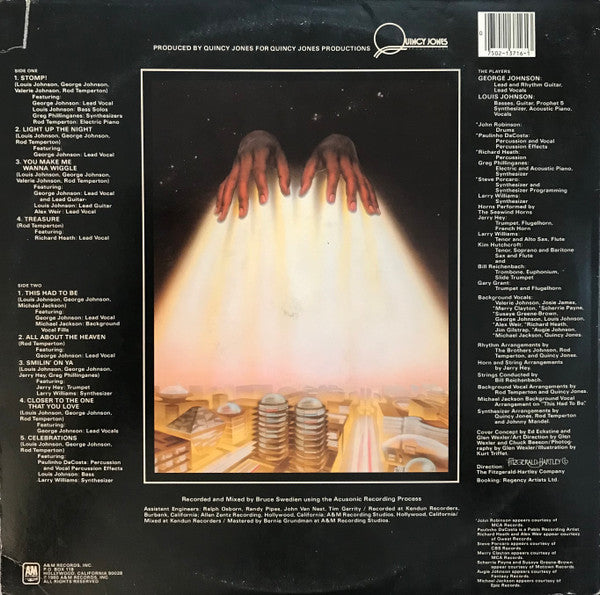 Brothers Johnson : Light Up The Night (LP, Album, Ter)