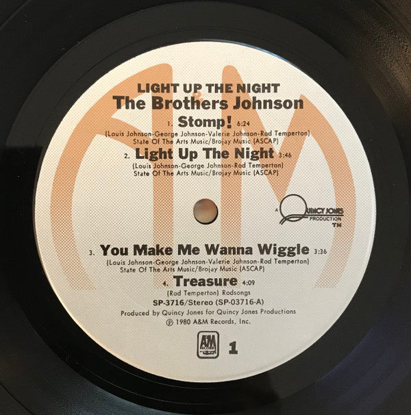 Brothers Johnson : Light Up The Night (LP, Album, Ter)
