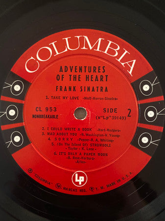 Frank Sinatra : Adventures Of The Heart (LP, Comp, Mono)