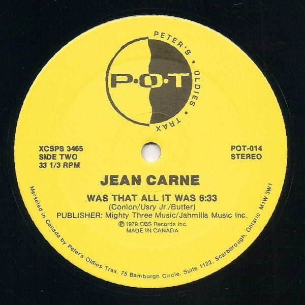The Jones Girls /  Jean Carn : You're Gonna Make Me Love Somebody Else / Nights Over Egypt / Was That All It Was  (12")